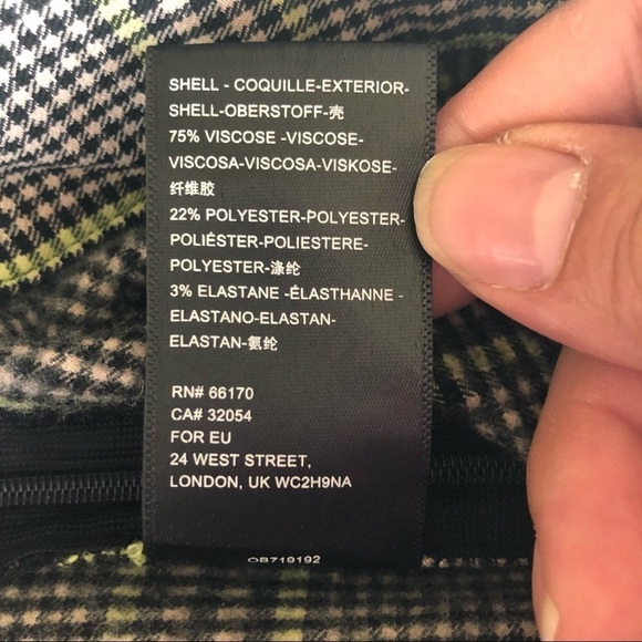 Urban Outfitters Plaid Slim Fit Flare Leg Pants Size US 0/UK 4 - Picture 10 of 15